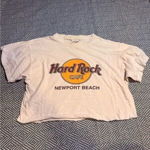 Hard Rock Cafe Tee - Cream with Orange and Black Logo